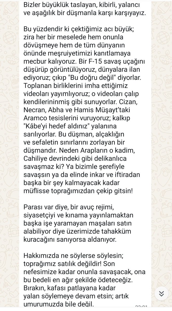 mutlu979's tweet photo. Allah düşmanın mert olanına denk getirsin.
Ensarullah temsilcisi Muhammed el Ferah  : https://t.co/BSPzL3FA0z