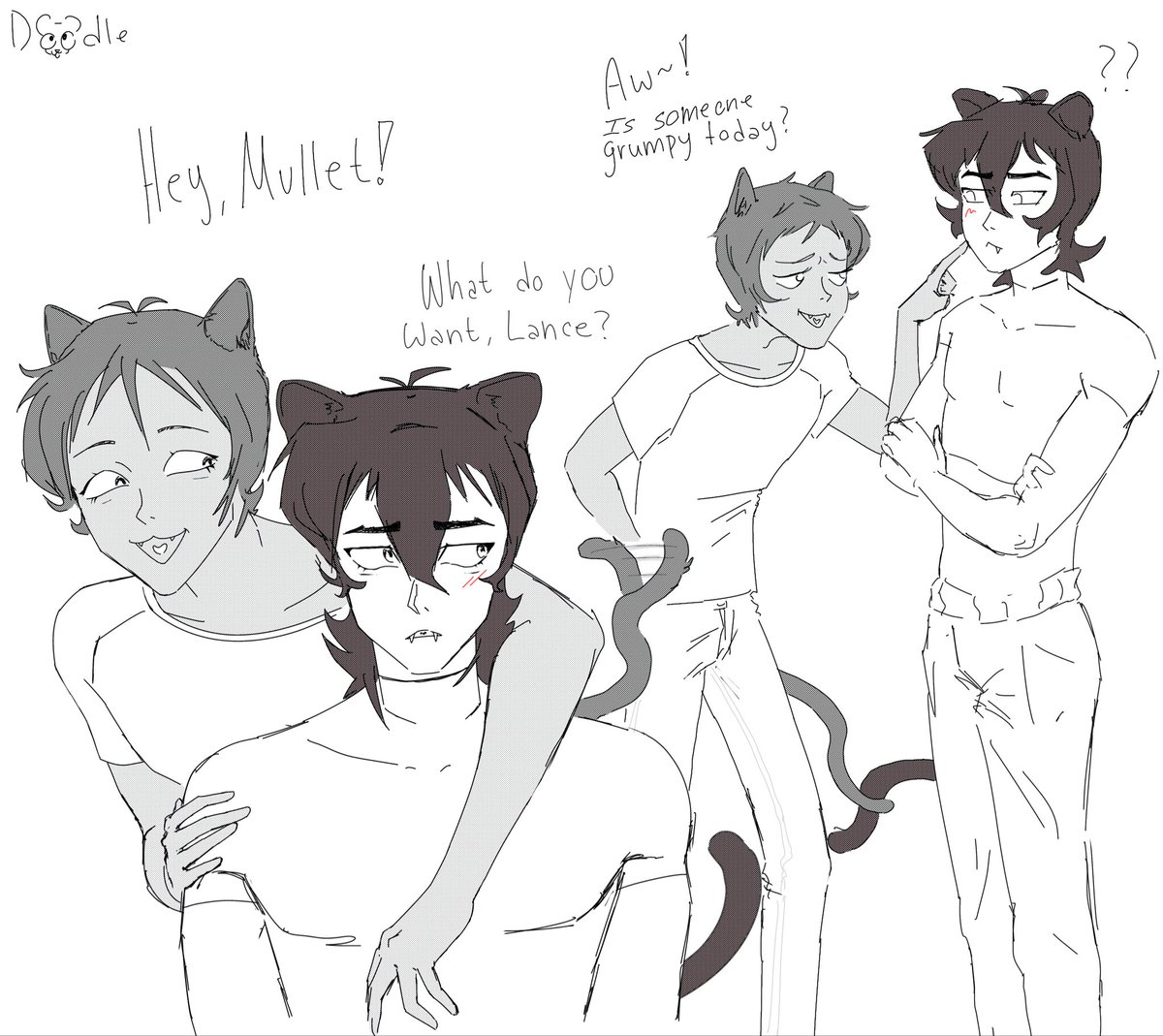 Doodle_xv's tweet photo. If Klance were Felines—
Panther Keith x Havana Brown Cat Lance!!
.
Keith’s either a Panther or a Black Manx cat ngl https://t.co/BtajZekoXx