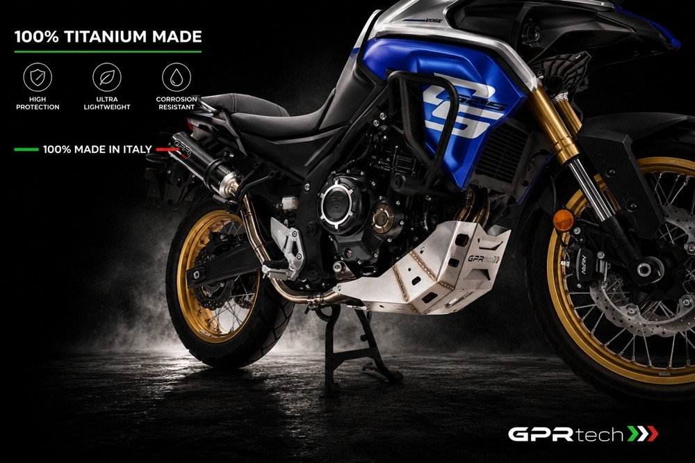 LizzetteJi3m's tweet photo. Take your Voge 525DSX further with maximum protection. The GPR Tech Titanium Skid Plate protects your engine while reducing weight, combining premium performance with handcrafted Italian quality. https://t.co/EdmK3MoWuv