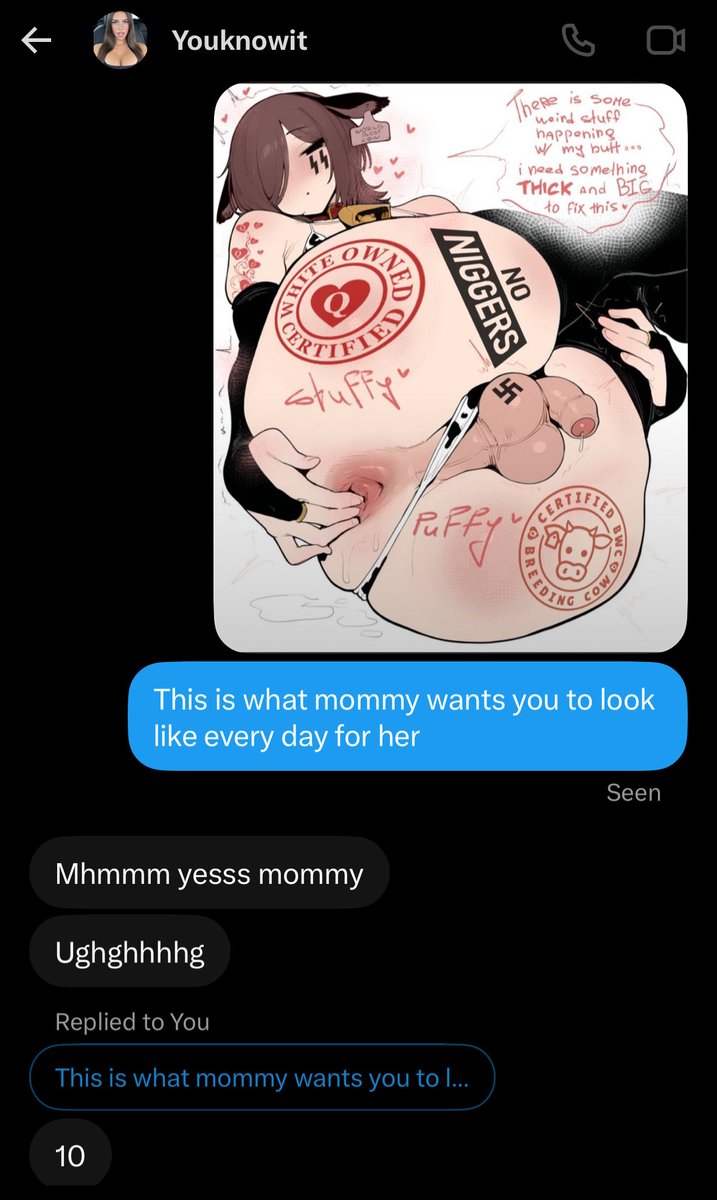 slavecollector4's tweet photo. Mommy really wants to bleach someone with her thick white girl cock dms open come get #bleached #BWC https://t.co/oRxtBSoWgg