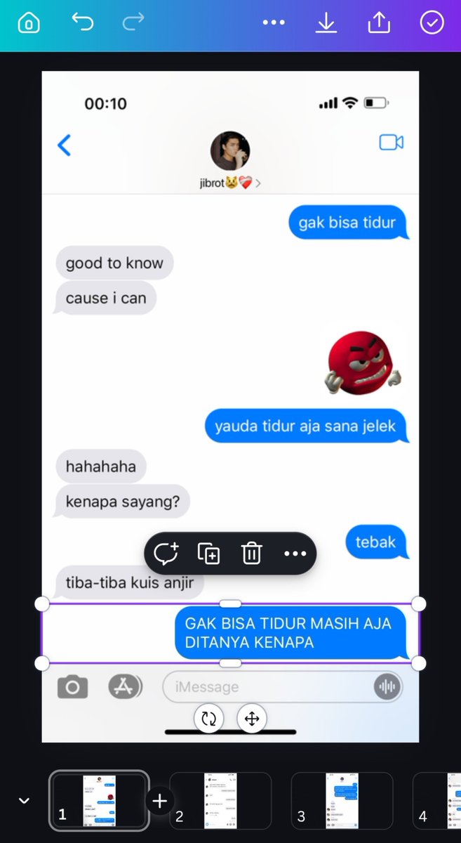 poisedamor's tweet photo. udah lah gapapa ribet bolak balik canva demi nutup watermark daripada pake website AI https://t.co/IXo7edQkOH