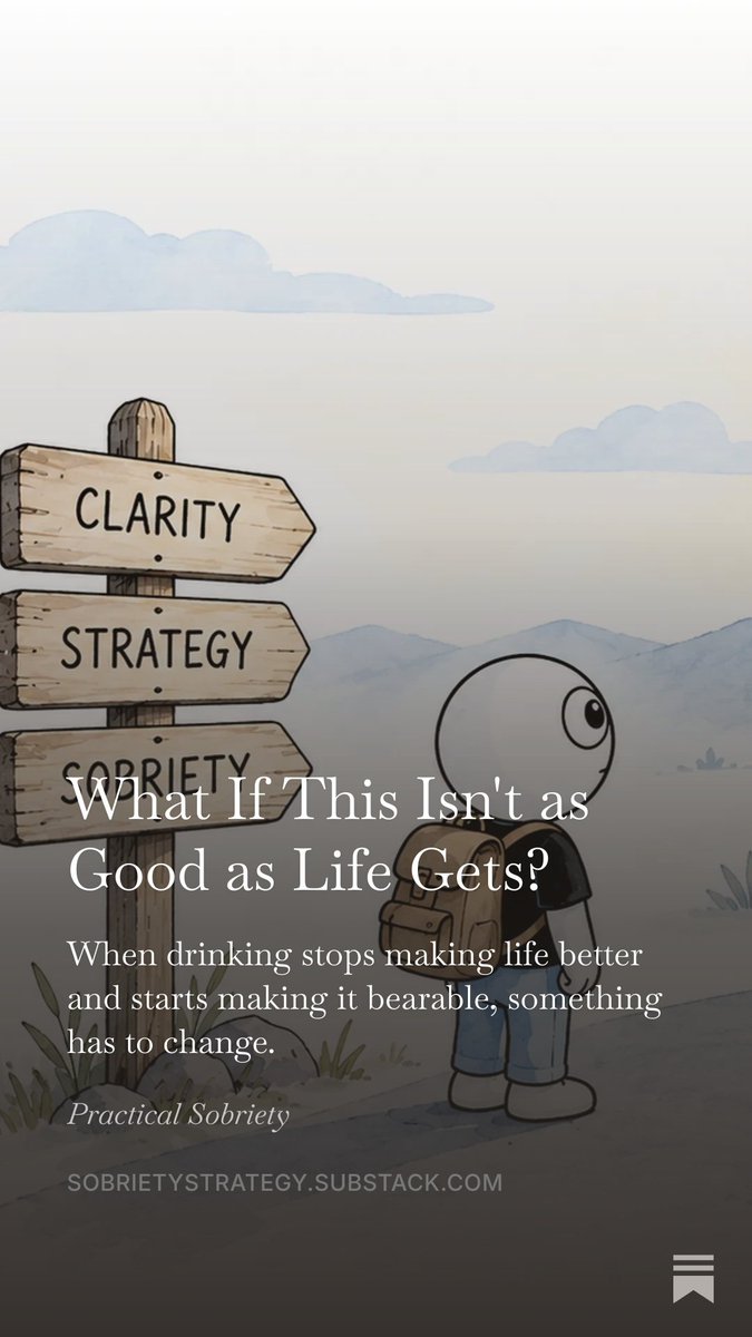 sobrietyschool's tweet photo. What If This Isn't as Good as Life Gets?
https://t.co/xHTAVyIIko https://t.co/ZZisiY1aoS