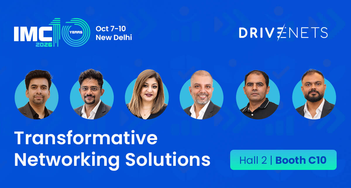 drivenets's tweet photo. Attending India Mobile Congress 2026?

We’d love to meet you there!

Join us at DriveNets – Booth C10, Hall 2 to explore how we’re helping top global service providers transform their networks, reduce operational complexity, and lower costs.

Let’s connect to discuss your network and business plans and share the latest updates from DriveNets.

https://t.co/DBWtBE1KmU