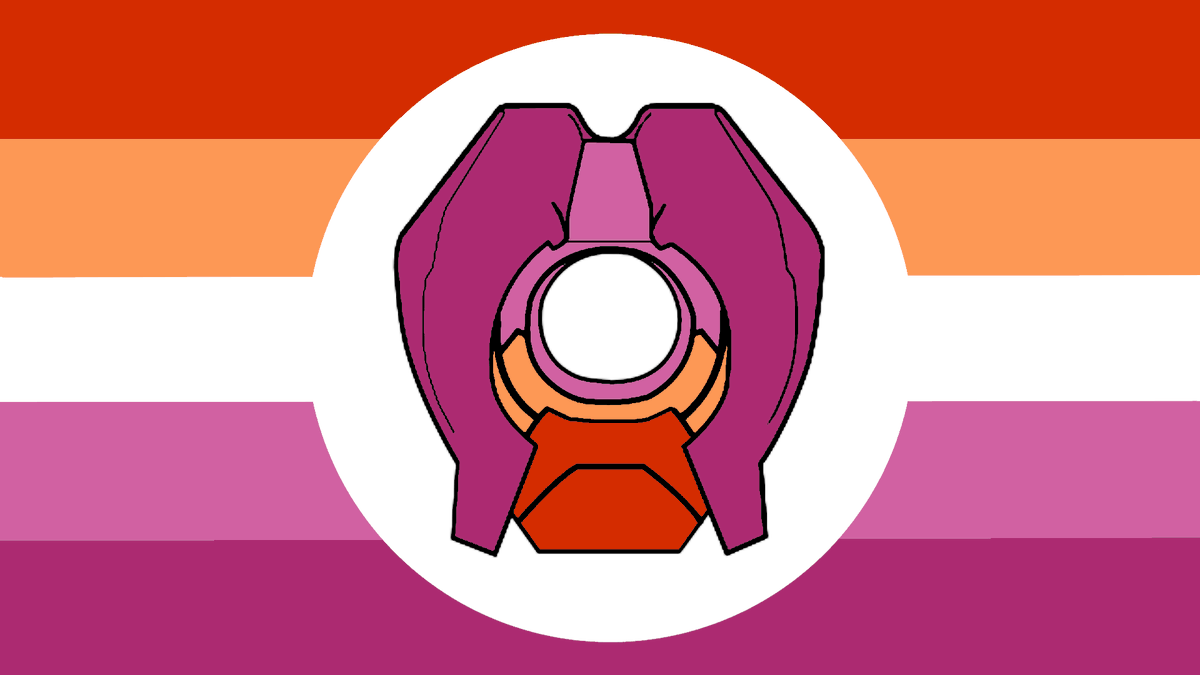 blo0dy_ravenz's tweet photo. Flag for the lesbian Ultrakill fans, I don't fuckin know.

The icon is traced. Original image in replies. I'm pretty certain it's official art, but I don't know who the original artist is. https://t.co/iAfWd20piV