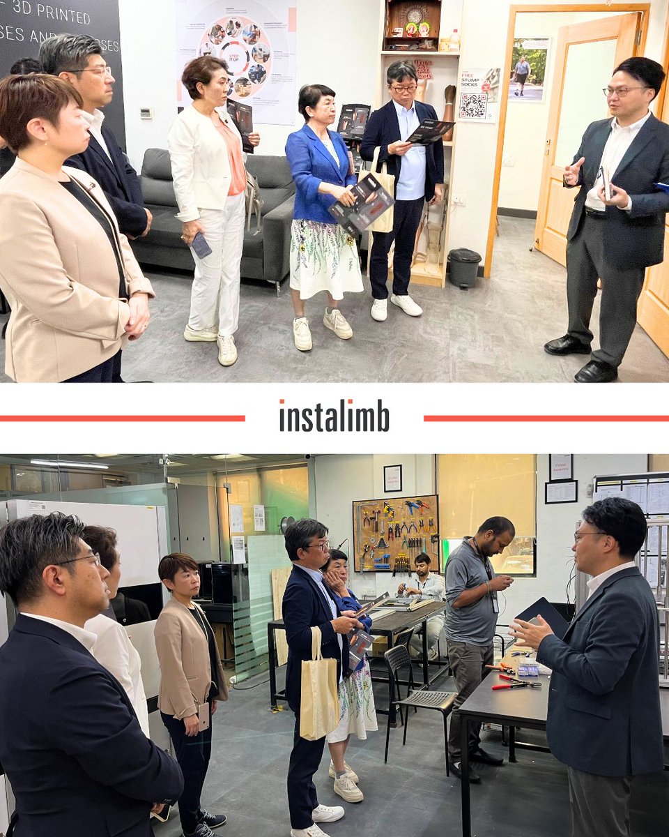 Instalimbindia's tweet photo. Honored to welcome five Members of the Japanese Parliament to our Gurgaon office 🇯🇵🇮🇳

A valuable conversation on prosthetic care, 3D printing, AI, and future Japan–India collaboration.

Excited for what lies ahead!

#Instalimb #JapanIndia #Prosthetics https://t.co/l2fxdudcMP