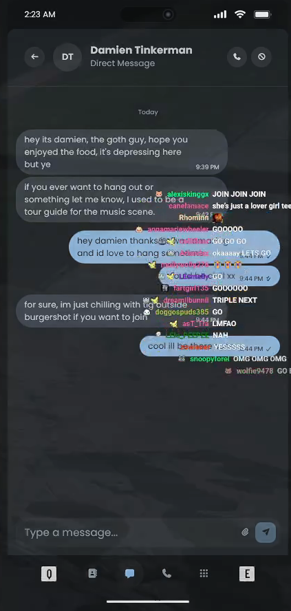 yeosangalaxy's tweet photo. its official i have another fave ship on nopixel😭 well its just vivienne having a crush on damien but vanilla freaking out irl is taking me out https://t.co/fkL9vSfA1k