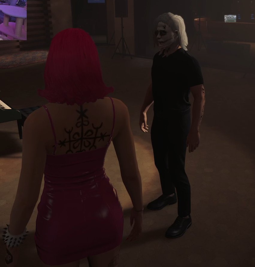 yeosangalaxy's tweet photo. its official i have another fave ship on nopixel😭 well its just vivienne having a crush on damien but vanilla freaking out irl is taking me out https://t.co/fkL9vSfA1k