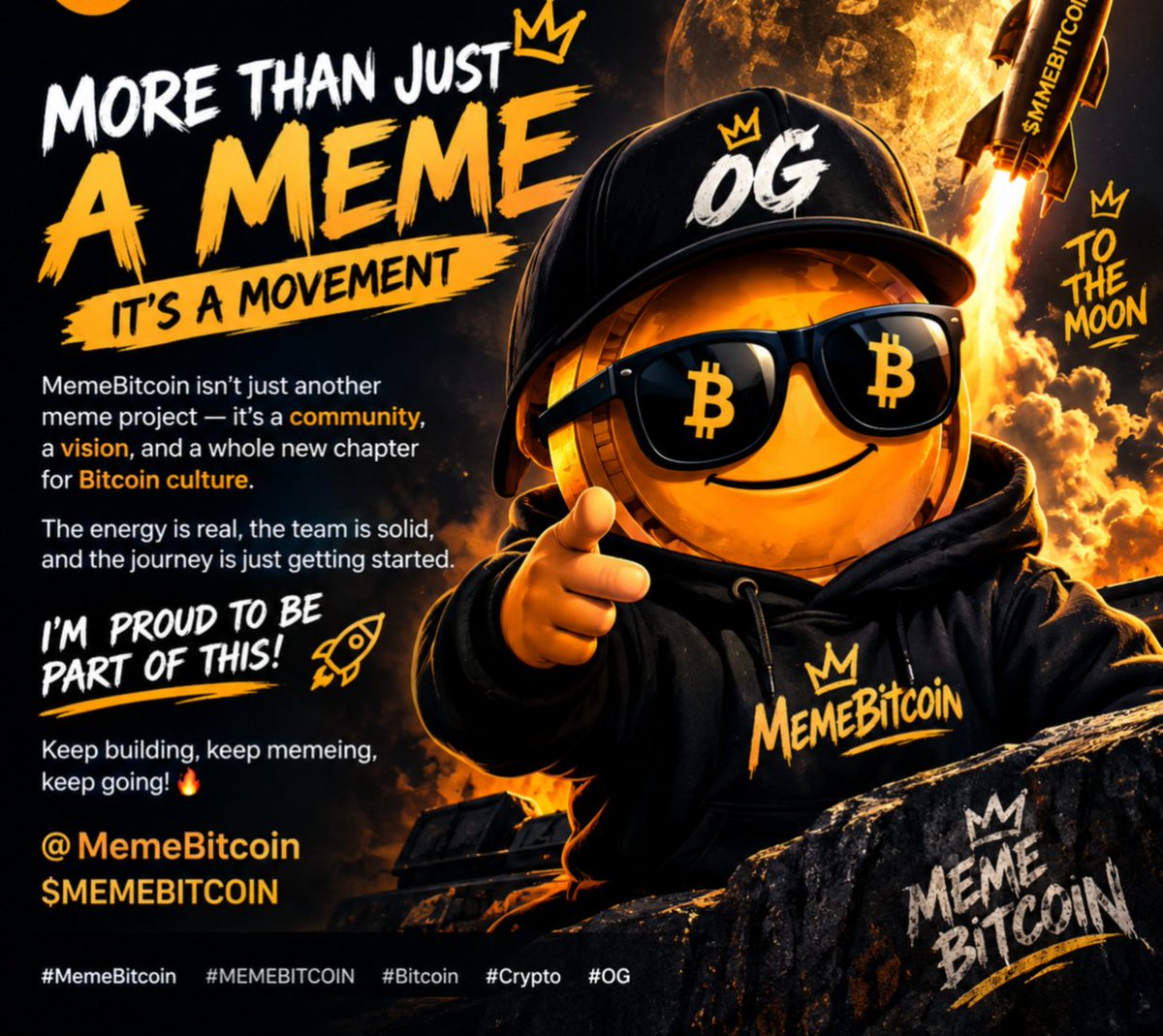 Darkcandy07's tweet photo. @1096361BTC
MemeBitcoin isn’t just another meme project 👀

The community, the energy, and the vision behind $MEMEBITCOIN are what caught my attention. 🔥

I’m watching this one closely. The journey is just getting started 🚀

@MemeBitcoin $MEMEBITCOIN 🟠 https://t.co/eSyrMZJhqM