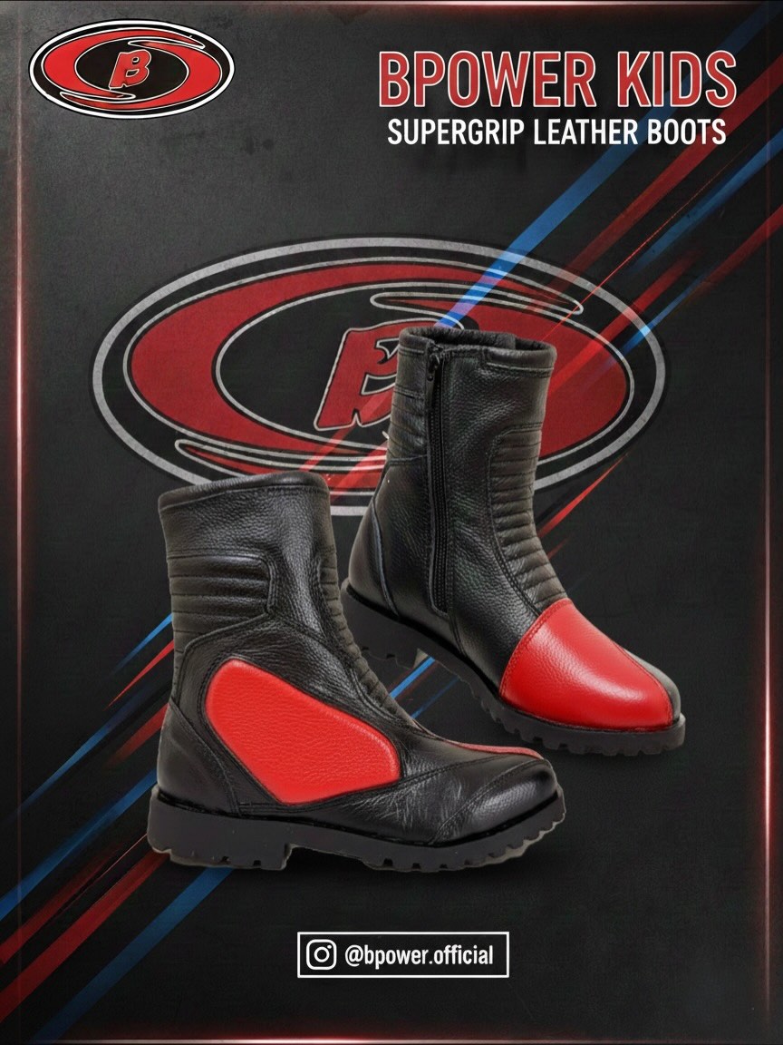 FrancesShitwu1's tweet photo. Ready to ride wild? Meet your young rider’s new road partner — BPOWER Kids Premium Cowhide Leather Motorbike Riding Shoes. Built for safety, comfort, grip, and durability. Genuine cowhide leather, reinforced protection, anti-slip sole, side zip and https://t.co/efXbNzduam