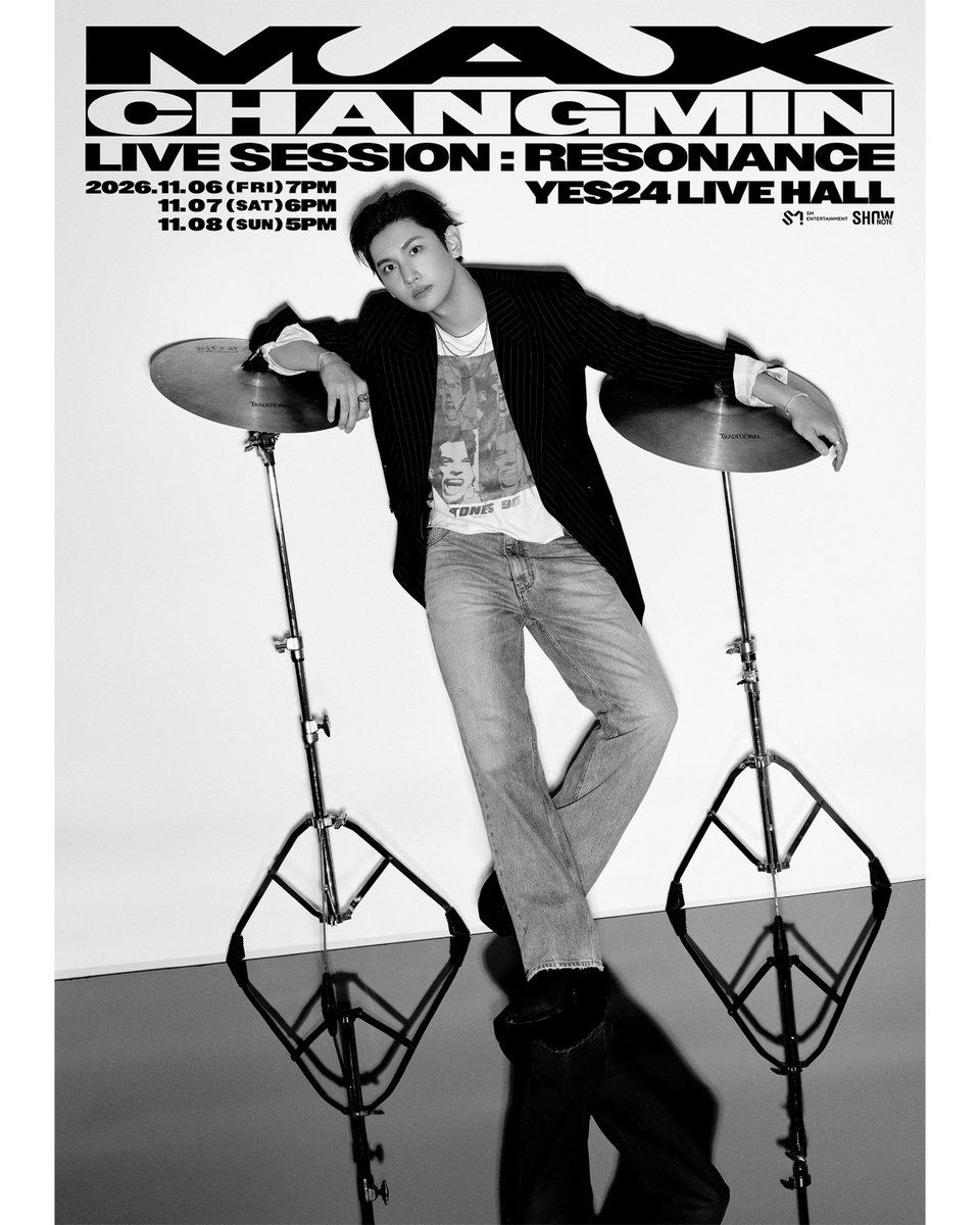withT_cm's tweet photo. tvxq.official
https://t.co/7F7zUa91ZM

MAX CHANGMIN LIVE SESSION : RESONANCE in SEOUL 

📅 2026.11.06 (FRI) 7PM (KST)
📅 2026.11.07 (SAT) 6PM (KST)
📅 2026.11.08 (SUN) 5PM (KST)
📍YES24 LIVE HALL

#MAXCHANGMIN #TVXQ!  
#MAXCHANGMIN_RESONANCE
#MAXCHANGMIN_LIVETOUR https://t.co/nyk81vVkej