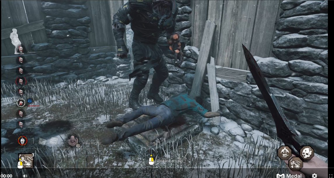 Fa3_Friend's tweet photo. got to encounter and insane play by a dwight in 2v8. I forgot I had shadow and just stared at him for way too long at first. He knew Wesker was on him but decided to heal on hatch. #dbd got clipped too late to catch the full thing but me and my duo were floored it happened. https://t.co/KXUL2xulSv