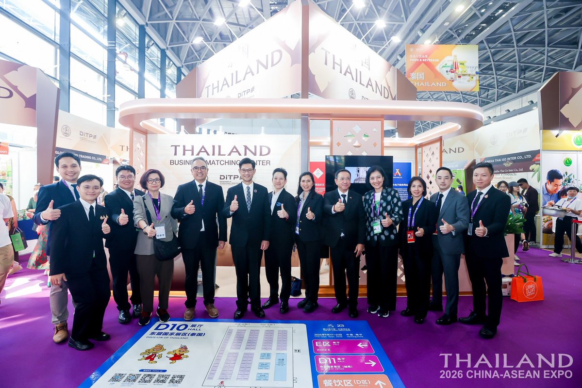ditpthailand's tweet photo. พาณิชย์”นำทัพผู้ประกอบการไทย 109 ราย โชว์สินค้าในงาน CAEXPO หนานหนิง
อ่านข่าวเพิ่มเติมได้ที่ : https://t.co/TuaLaQJuD3
#DITP #กรมส่งเสริมการค้าระหว่างประเทศ #คิดจะส่งออกนึกถึงDITP #CAEXPO https://t.co/PKHyaqcdr5