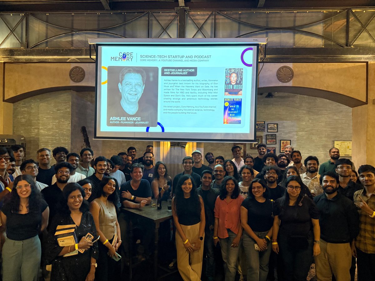 ExponentEnergy's tweet photo. What a night! 🎉

We had a blast bringing together some curious minds for an evening of deep tech, good conversations and great company.

Big thanks to the @corememory team &amp; @ashleevance  for doing this one with us!

Here’s to more of these! https://t.co/oXcR9anJns