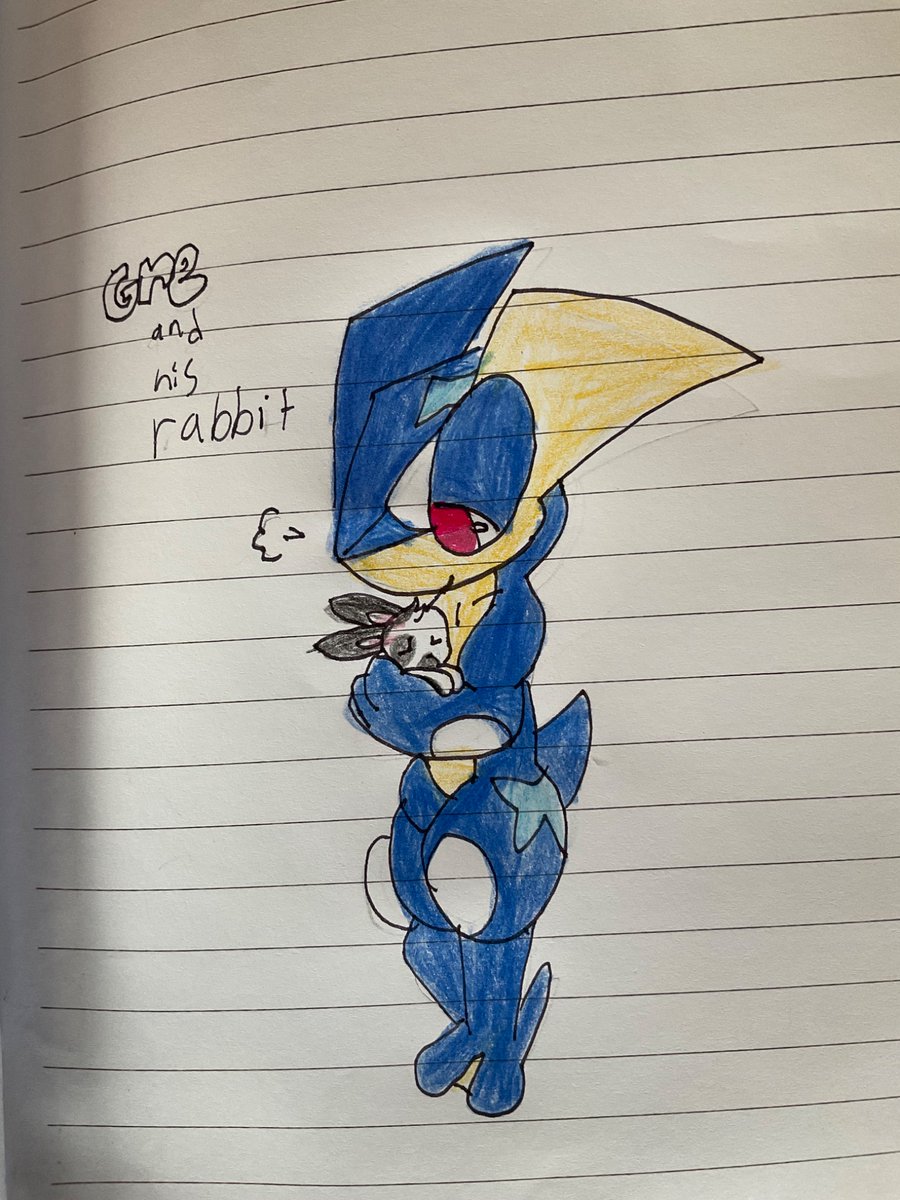 1GreninjaSimp's tweet photo. He’s a lot softer than he looks. He’s like responsible, but really caring at heart. Yes he owns a rabbit, cute right? #greninja #Fanart #ocart #greninjaoc #pokemon https://t.co/CBtE0Is9r2