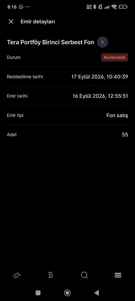 emrecrb's tweet photo. @esreffsahin Midas uzerinden verilen emirler ve saatleri tumu reddedildi. https://t.co/qzz8IV2Rl1