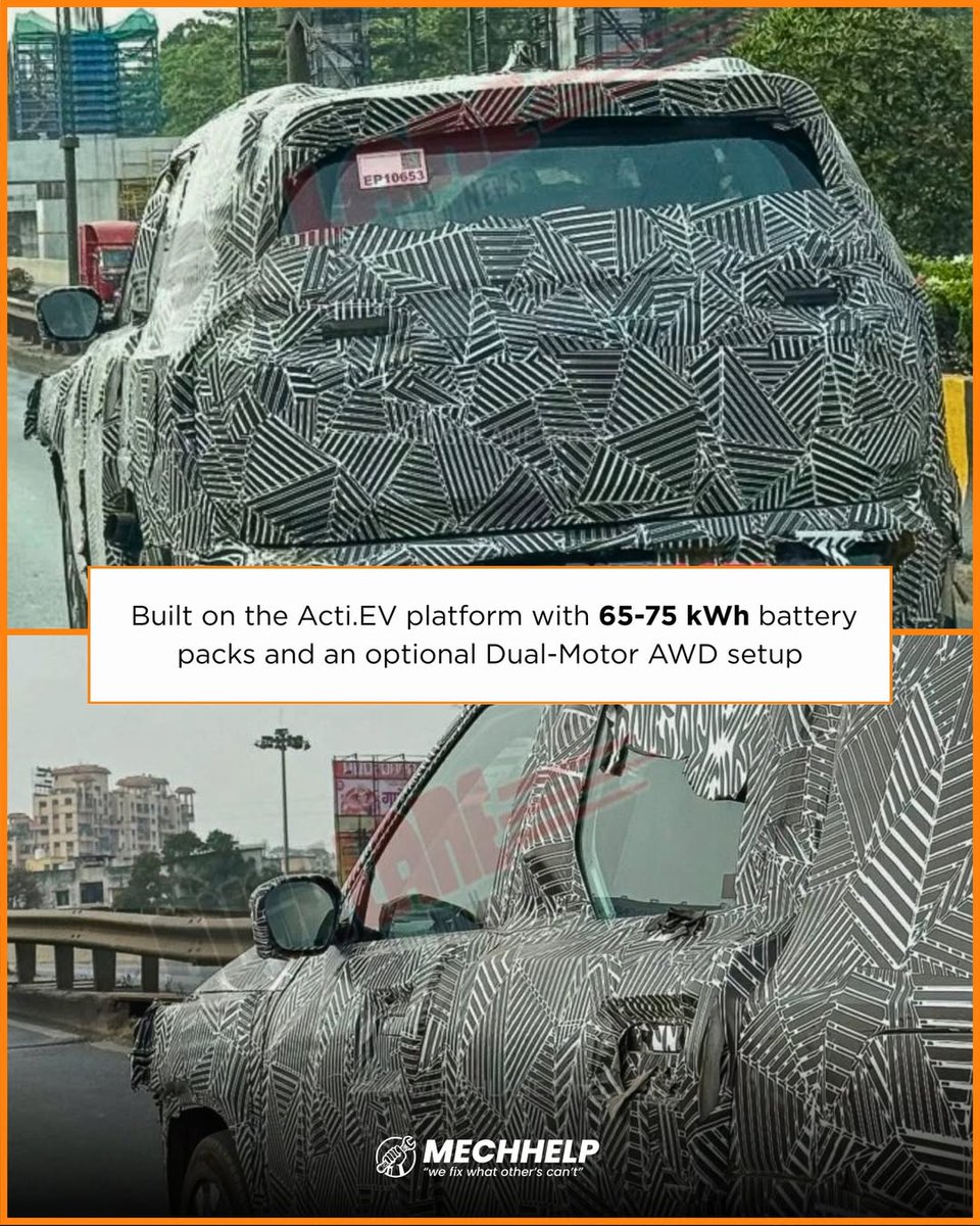 ExieKochevar's tweet photo. Tata Sierra EV spied! https://t.co/wPBVffY8je