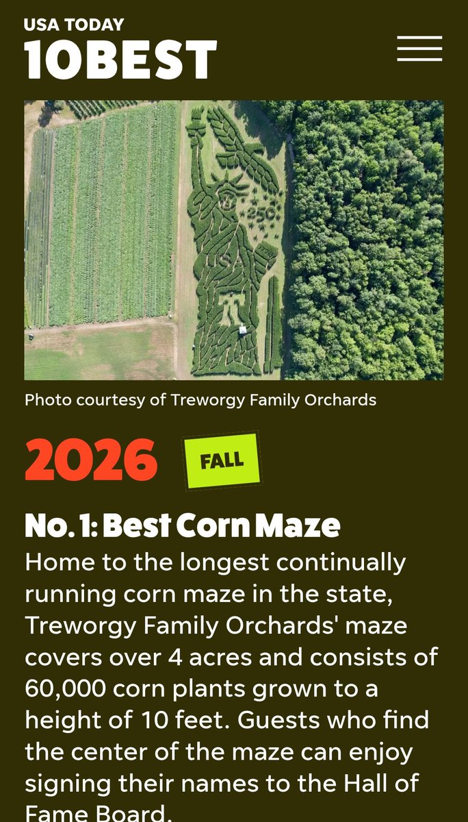 IYAOYAS07's tweet photo. Congratulations to Treworgy Family Orchard in Levant, Maine https://t.co/5xifpNsqzI