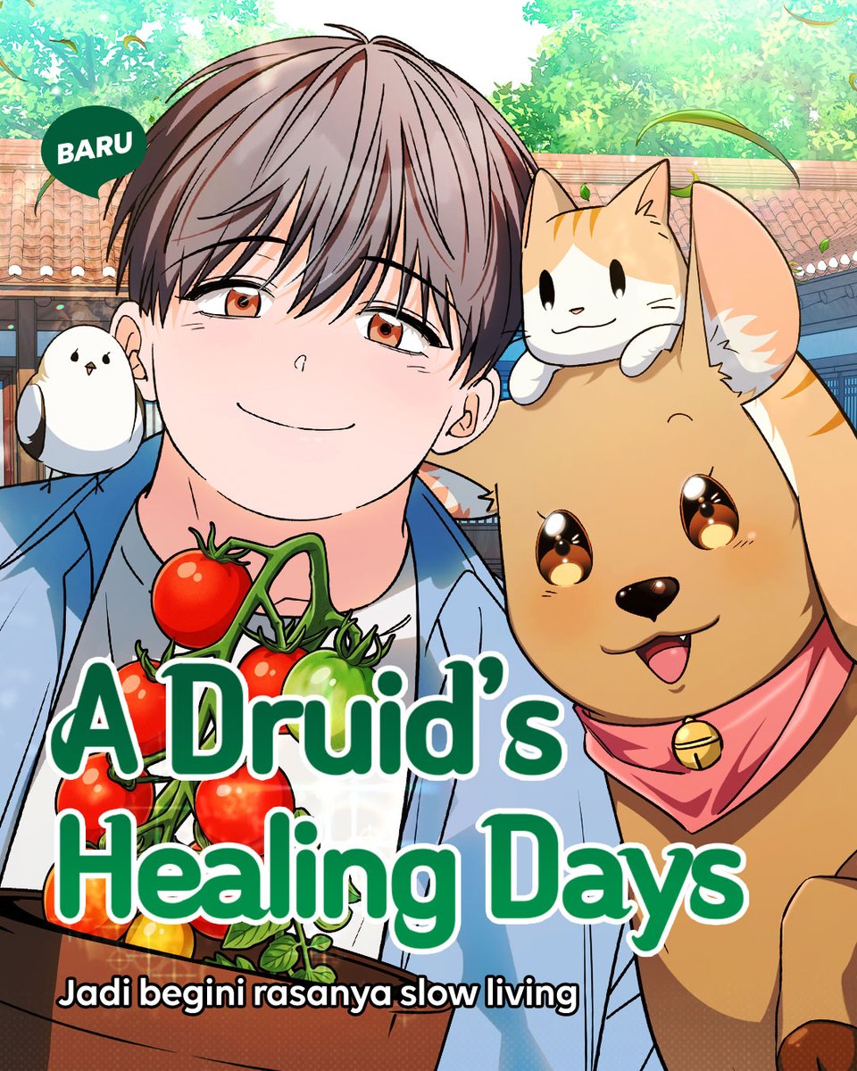 webtoonid's tweet photo. Reinkarnasi jadi karyawan kantoran yang meninggal karena overwork, Teofilo si Druid memulai hidup baru di desa dengan kekuatan penyembuhnya! 🌿✨
👉🏼 https://t.co/3tjDpUxvbk
Baru! Baca ‘A Druid’s Healing Days’ sekarang hanya di #WEBTOONID https://t.co/nVhlcSDpie