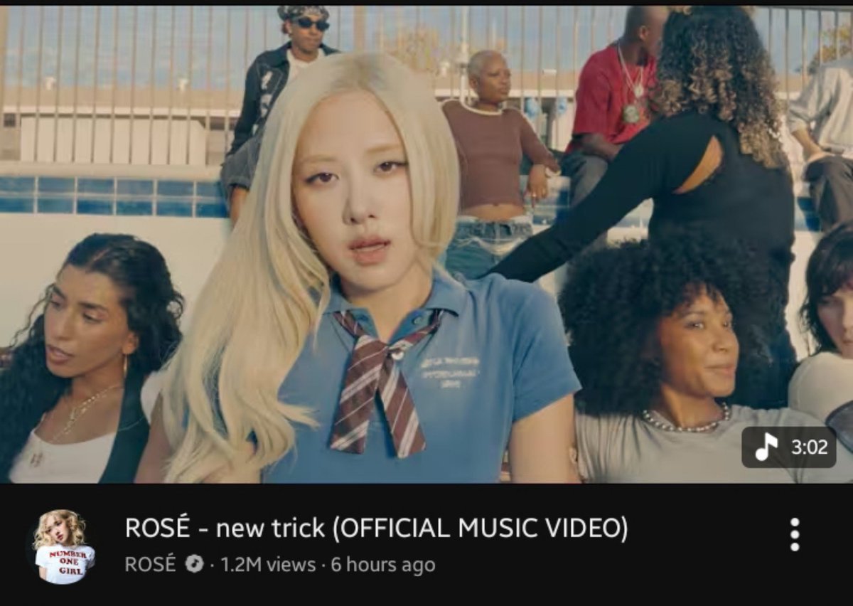 97LOVEROSIE's tweet photo. 1.2M views in 6 hours
Keep streaming numberones!

NEW TRICK OUT NOW
#NewTrickbyROSÉ 
#로제_뉴트릭_발매 #ROSÉ

https://t.co/1BIM6ObIzm https://t.co/wShN9mk7yV