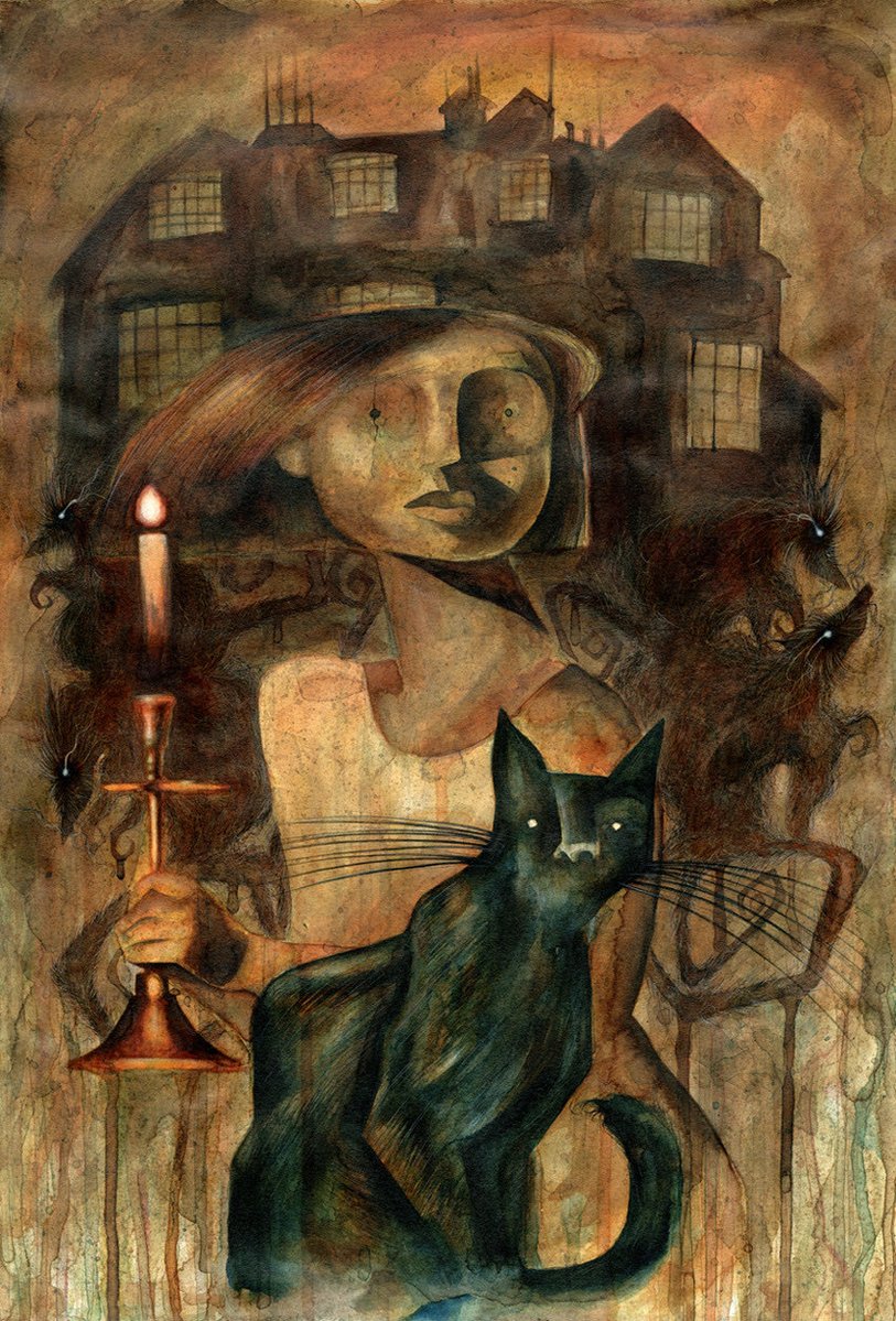 Ctrl_Alt_Acct's tweet photo. @obesegoth Dave McKean’s original Coraline https://t.co/dSIpiGshUE