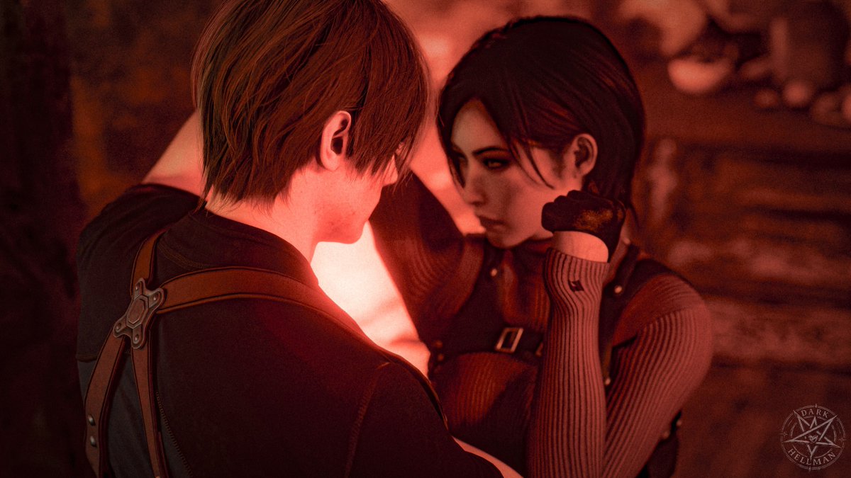 Dark_Hellman's tweet photo. #residentevil #residentevil4 #leonkannady #adawong #blender3d #nsfw

With a quick feint, Leon turns 180 degrees and immediately pulls the opponent's weapon up so he can't fire, but this... Ada? He hasn't seen her since the tragedy in Raccoon City, she alive?? https://t.co/coGfwu9zAM