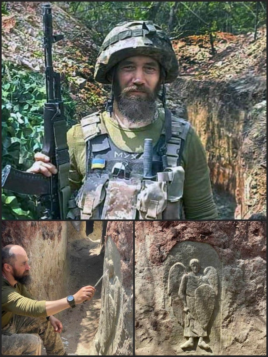 CrimeanVoyager's tweet photo. His hands once created sculptures.

On the battlefield, they held a weapon.

Mykhailo Mukha was a sculptor, artist and master prop-maker. His work was even featured in a Hollywood museum.

But when Ukraine needed him, he became a soldier.

A volunteer. A sergeant with Ukraine’s 56th Brigade. A combat vehicle commander.

On February 12, 2024, near Bohdanivka, Donetsk region, Mykhailo was mortally wounded while trying to evacuate a wounded comrade.

He left behind his wife, whom he had loved since he was 16, his mother, four children and his brother.

Today, his eldest son is defending Ukraine too.

Mykhailo received 10 state awards — nine during his lifetime and one posthumously.

He created with his hands.
He fought with his heart.
He died saving another man.

Eternal glory to the Hero.
Never forgotten.