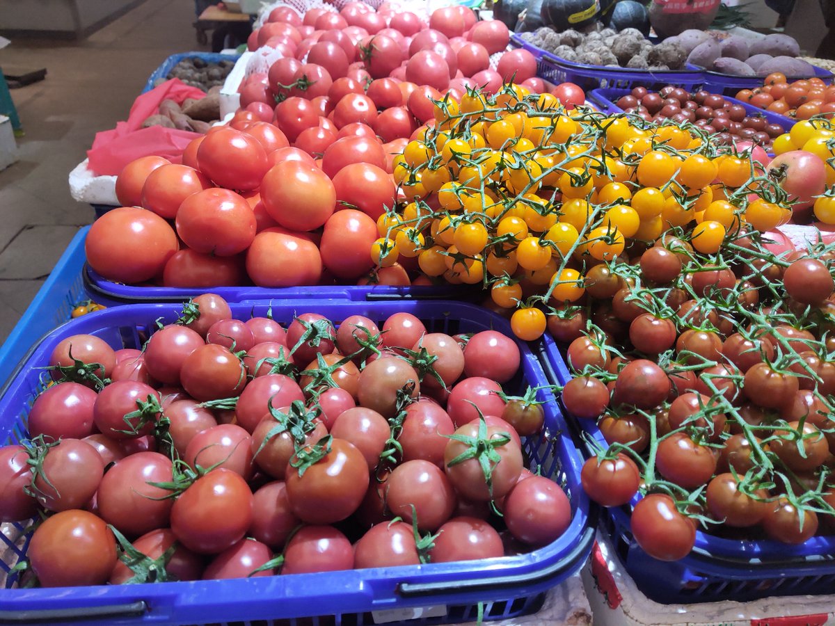 Edison76794548's tweet photo. Stock up on fresh, local tomatoes, crisp spinach and fragrant garlic at the weekend market—perfect for your weekend feast! https://t.co/dz2ugsimUG