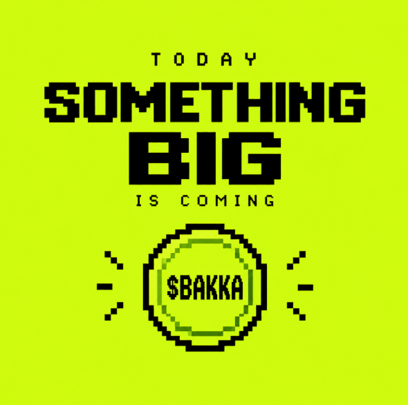 BakkaBot's tweet photo. Something big is coming today.
A new chapter for BAKKA BOT is about to begin.
Here’s your hint: "$BAKKA"
Stay close. The reveal is coming .
#BAKKABOT #BAKKA #RobinhoodChain #Web3 #NFT https://t.co/HkZM6zznb3