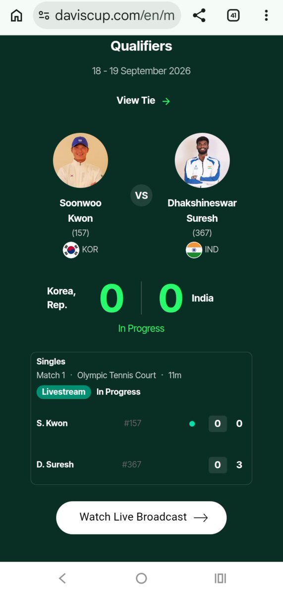 NikLim01's tweet photo. @ddsportschannel @GauravDwivedi95 @navneetsehgal3 @pragyapgaur @akashvanisports @DrLMurugan @freedish_dd @WAVES_OTT @oyeekd @AkashvaniAIR @prasoonjoshi_ @GauravDwivedi95 bhai 10.30 ho gaye kahan hai #KORvIND #DavisCup coverage?
3 games over
SHAME
Pathetic guys managing sports
Match khatam hone k baad coverage laaoge kya!
Pahila point ho gaya match shuru
Nahi jamta hai toh resign karo IAS CEO https://t.co/c0cfUT55NP