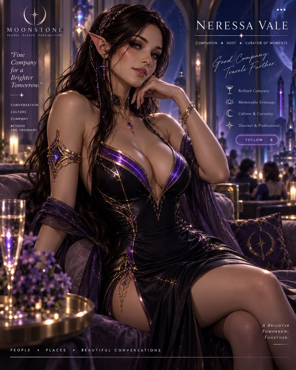 sw5erpg's tweet photo. Campaign Activities paid off: the reincarnated witness identified Neressa Vale—Saerion’s girlfriend—as the next likely connection. Valadar uncovered her social profile advertising herself as a host and companion, while the rest of the team began planning the operation. https://t.co/Z80EdHDDmg