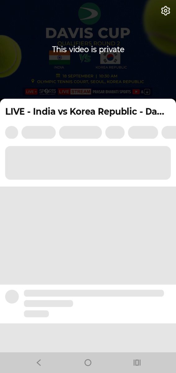 NikLim01's tweet photo. @ddsportschannel @GauravDwivedi95 @navneetsehgal3 @pragyapgaur @akashvanisports @DrLMurugan @freedish_dd @WAVES_OTT @oyeekd @AkashvaniAIR @prasoonjoshi_ @GauravDwivedi95 bhai 10.30 ho gaye kahan hai #KORvIND #DavisCup coverage?
5 games over
SHAME
Pathetic guys managing sports
Match khatam hone k baad coverage laaoge kya!
Pahila point ho gaya match shuru
Nahi jamta hai toh resign karo IAS CEO
@WAVESOTT YT Feed also removed https://t.co/Wm5nrAEYvE