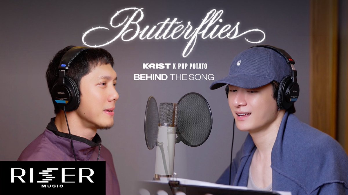 RiserMusic's tweet photo. BEHIND THE SONG Butterflies - KRIST x PUP POTATO🦋
รอดูเบื้องหลังการอัดเพลงของคริสและไอดอลของเค้า พี่ปั๊บ POTATO กันนนน!

#️⃣ButterfliesKRIST_BehindTheSong
📅 TODAY | 7 PM (ICT)
🔗 YouTube : RISER MUSIC
https://t.co/FqjEH5Iqy4

#ButterfliesKRISTxPUPPOTATO
#KristPerawat
#RISERMUSIC https://t.co/gb1hxJLdzM