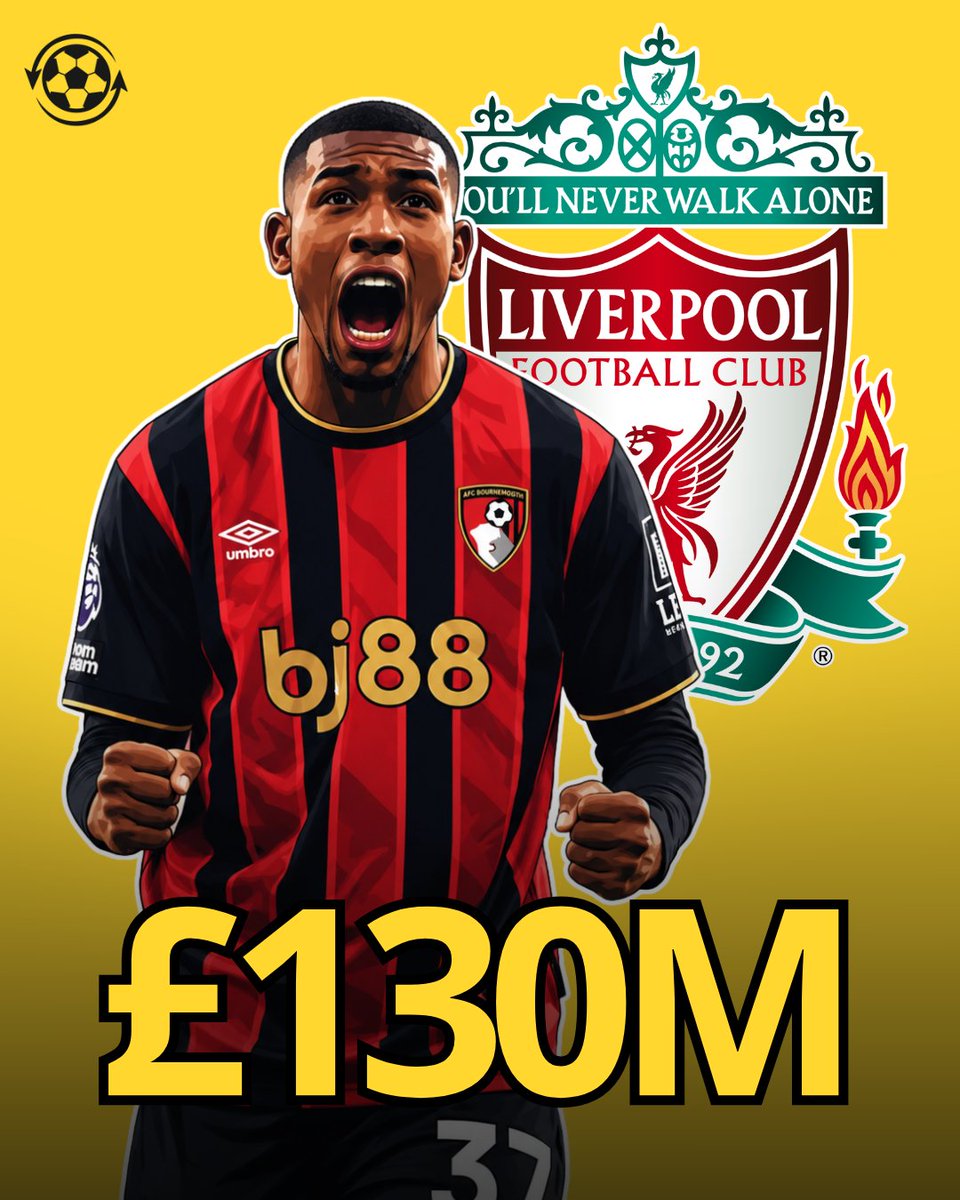 DeadlineDayLive's tweet photo. 🚨 Liverpool will have to pay the full £130M release clause to buy 20-year-old Brazilian Rayan from Bournemouth. 

That's despite manager Andoni Iraola's relationship with the midfielder from his time as Cherries boss.

Bournemouth have set the price and will stand firm in their ask. 

(Source: @ESPNBrasil)