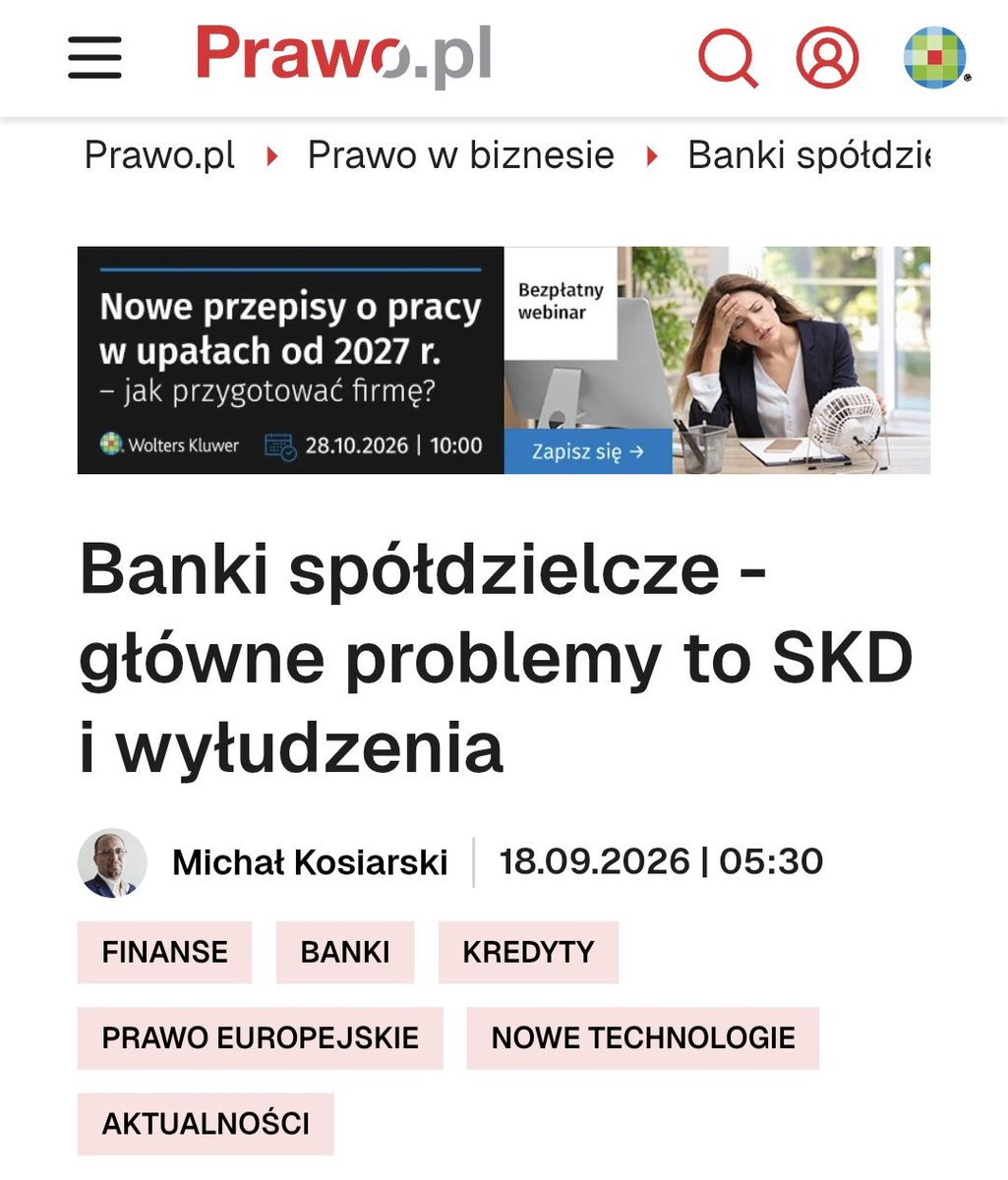 adw_Borawska's tweet photo. 🚨 SKD. Ewolucja argumentacji sektora bankowego w kilku prostych krokach:

1️⃣ Odsetki od kredytowanych kosztów?
Wszystko zgodne z prawem.
2️⃣ TSUE C-744/24: nie można ich pobierać.
3️⃣ Banki: dobrze, przestaniemy pobierać.
4️⃣ Banki: i oddamy część już pobranych.
5️⃣ Korekty wyników liczone w setkach milionów złotych.
6️⃣ Ale SKD? Absolutnie nie.
7️⃣ Teraz kolejny argument:
„Działaliśmy zgodnie z ówczesnymi interpretacjami regulatorów, więc pełna sankcja byłaby nieproporcjonalna”.

Czyli praktyka przeszła drogę od:
„jest zgodna z prawem”
do:
„dobrze, była wadliwa, ale nie powinniśmy ponosić pełnych konsekwencji”. 😉
Tylko że TSUE nie tworzy prawa od dnia wydania wyroku.
I ostatecznie pytanie pozostaje bardzo proste:
czy umowa była zgodna z prawem i czy konsument otrzymał prawidłowe informacje wymagane ustawą?
Bo „działaliśmy w przekonaniu, że możemy” to ciekawa linia obrony.
Tylko czy rzeczywiście jest źródłem prawa? ⚖️

#skd #sankcjakredytudarmowego #ochronakonsumenta