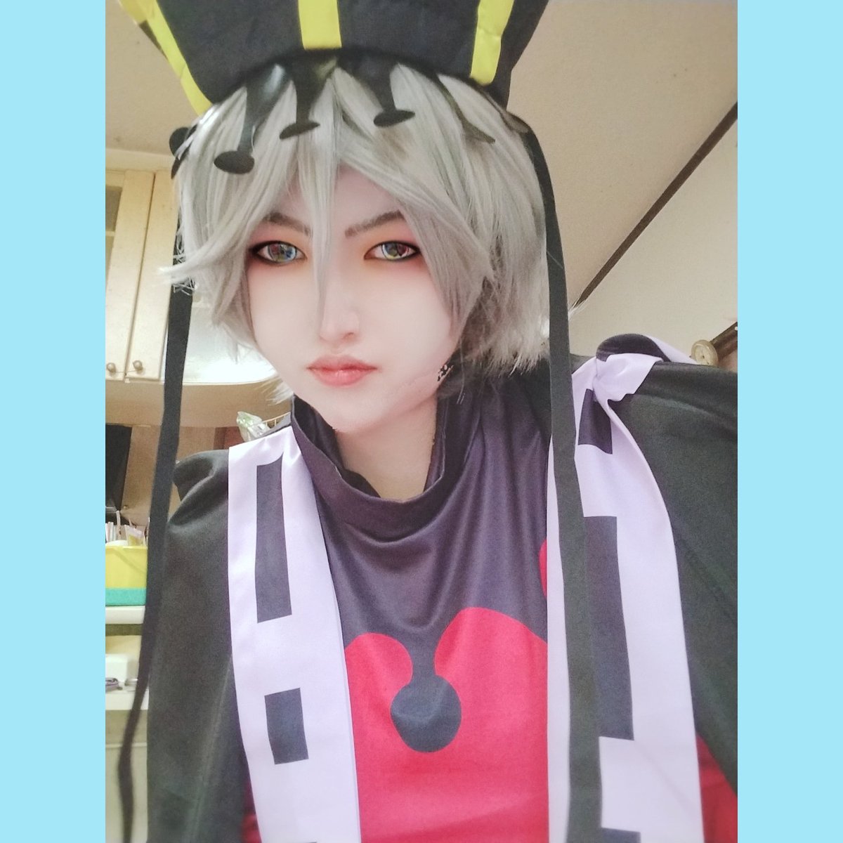 michael_aceNo12's tweet photo. #鬼滅の刃コスプレ
#上弦の弐
#童磨
#Cosplay
童磨、やってみました！
肝心な上弦の弐カラコンが映ってない‼️ https://t.co/xYlzyyZEsu