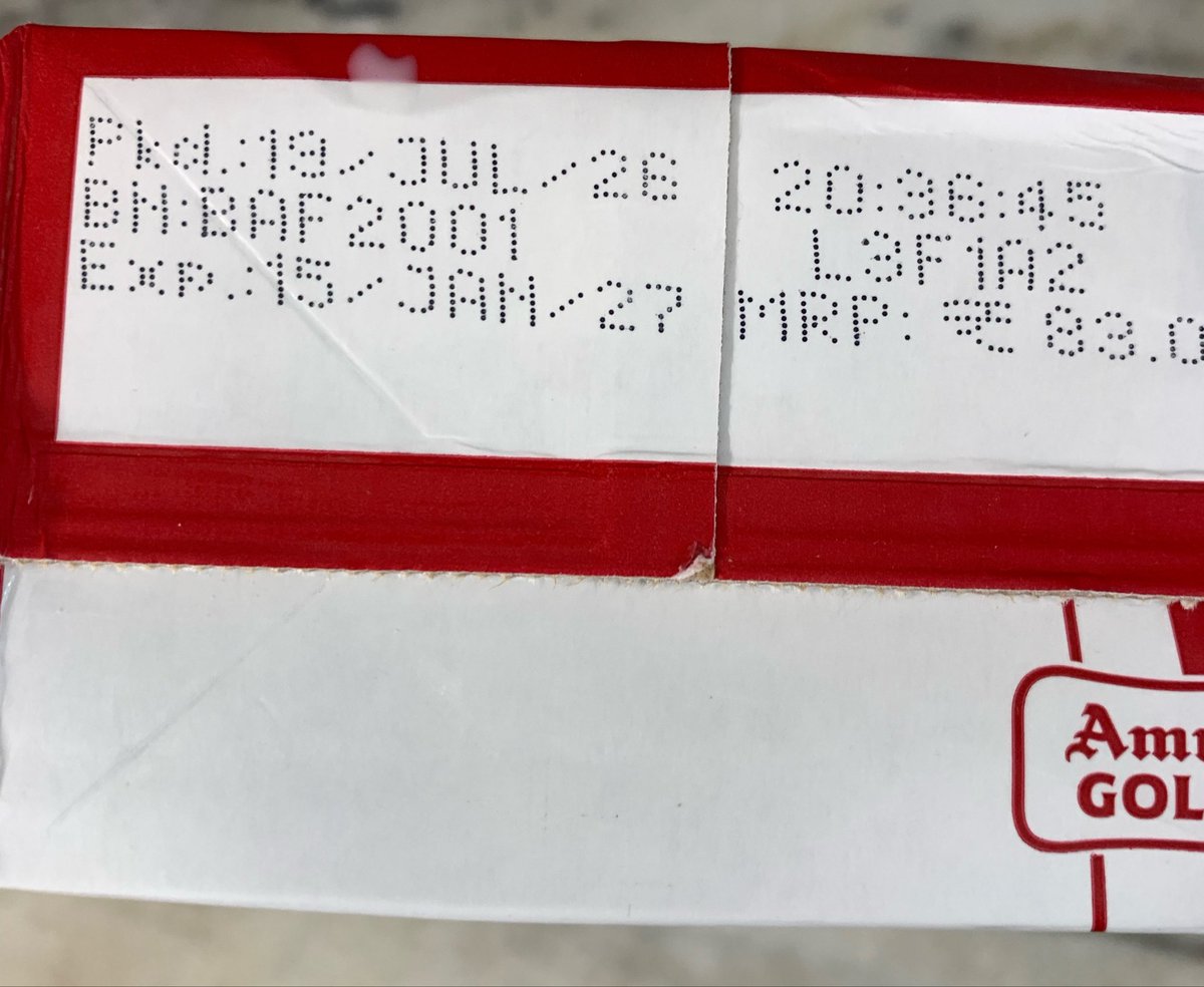 desertmist's tweet photo. @SwiggyInstamart @SwiggyCares @Swiggy @amulcares @Amul_Coop Once again rotten Amul Gold milk delivered. Expiry date is 15th Jan 2027. No means to complain via Instamart app as no customer support option available for previous orders. https://t.co/D3mCgNNHrq