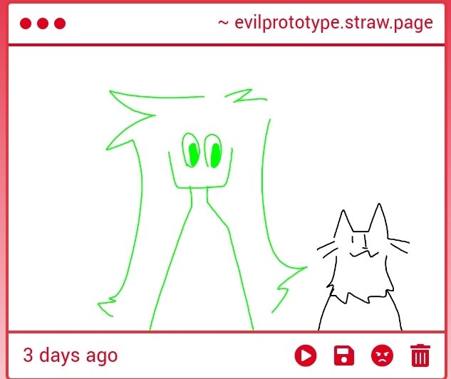 EvilPrototype's tweet photo. Greenie thing with kitty https://t.co/z5SFvTxBD7