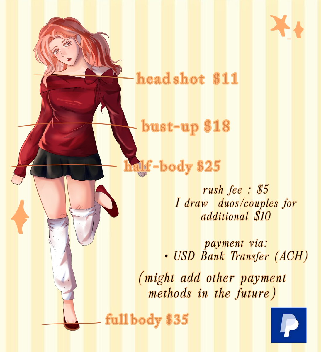 senamorikozo's tweet photo. Hi! My name is senamori and I'm a young digital artist <3 &amp; I'm opening my art commissions!

★What can I draw? :
OCS 
Personas
Simple bgs
Fanart
Ships - yumes

What I don't:
Mecha
Complicated bgs/poses
Nsfw art
Furries
Proships

Check the comments 4 more details! https://t.co/ovWAlEMaKL