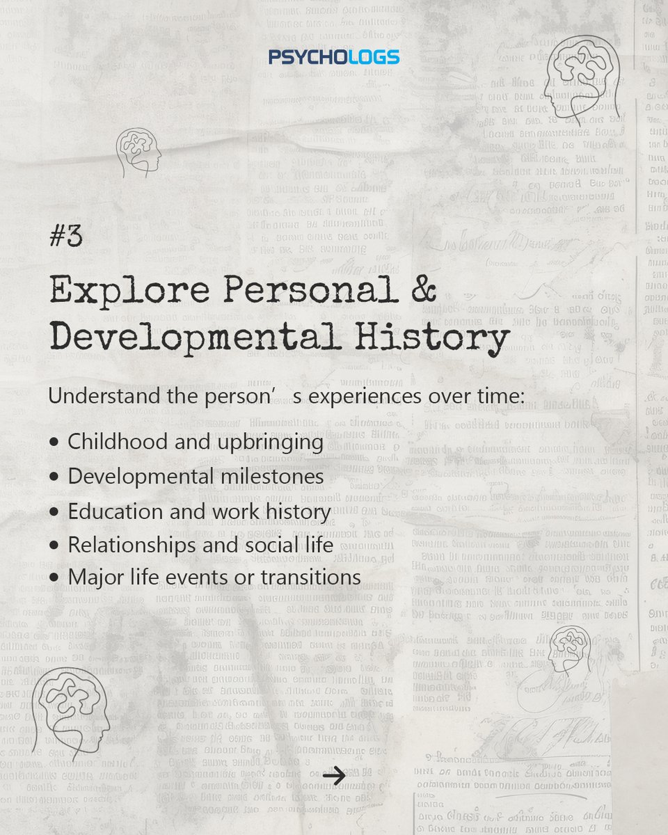 PsychologsIndia's tweet photo. Psychology students, learning how to take a psychological case history?
Here’s a simple step-by-step guide to help you understand the basics of a first clinical interview.
#PsychologyStudents #ClinicalPsychology #PsychologyNotes #CaseHistory #ClinicalInterview https://t.co/iAi5tuaCnj