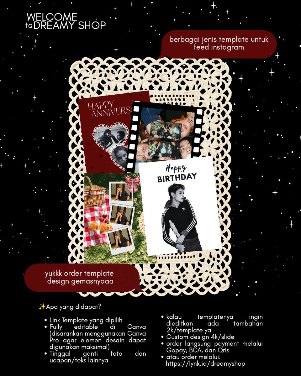violetblurredx's tweet photo. halo aku buka jasa desain digital✨

buat post di ig dengan berbagai desain lucu🤍

💌 Bisa custom sesuai request
🎨 Beberapa template tersedia
✏️ Dibantu ganti foto/teks dari template yg kalian beli? +Rp2.000 aja

Kalau tertarik, boleh DM aku yaa 🫶#zonauang https://t.co/4MTws9LlTo