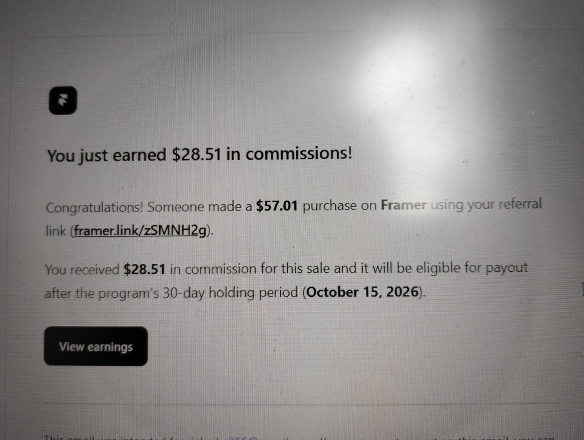 RichaJha37417's tweet photo. My first-ever earning through my Framer template🥹
Thank you so much, @framer  ❤️ https://t.co/QsEHrtKMhM