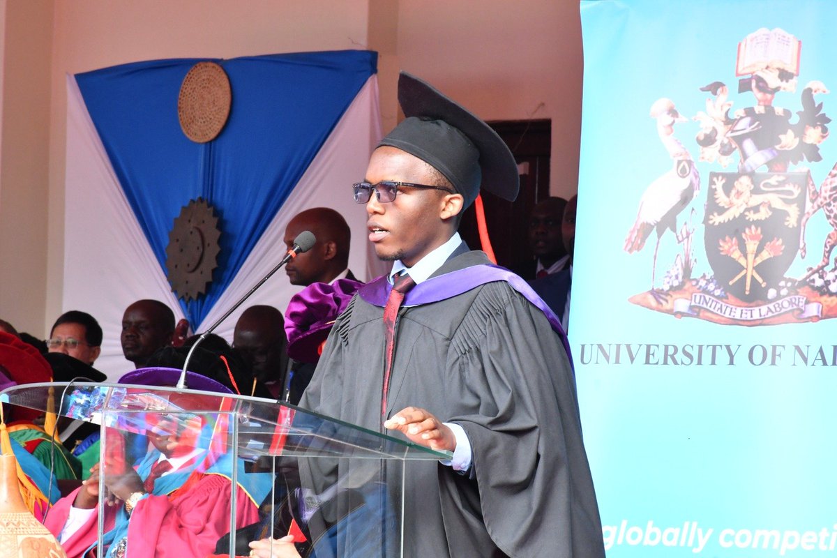 MissMunei's tweet photo. From acing the books to owning the moment.The Valedictorian has entered the chat😌
@uonbi #UoN75thGraduation #UoNClass2026 #SiniUon #WeAreUoN https://t.co/qafltPUaKX