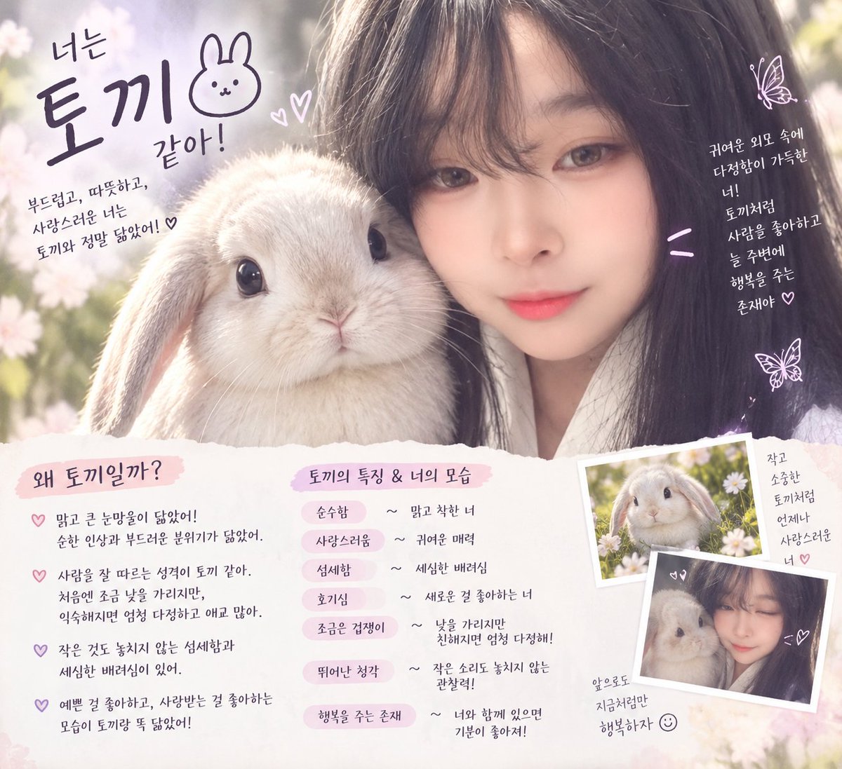 book800913's tweet photo. 요즘에 유행 하길래 해봤는데 둘다 다른 캐릭터 인데 토끼가 나왔어요❤🩷 https://t.co/76GdMOcKcR