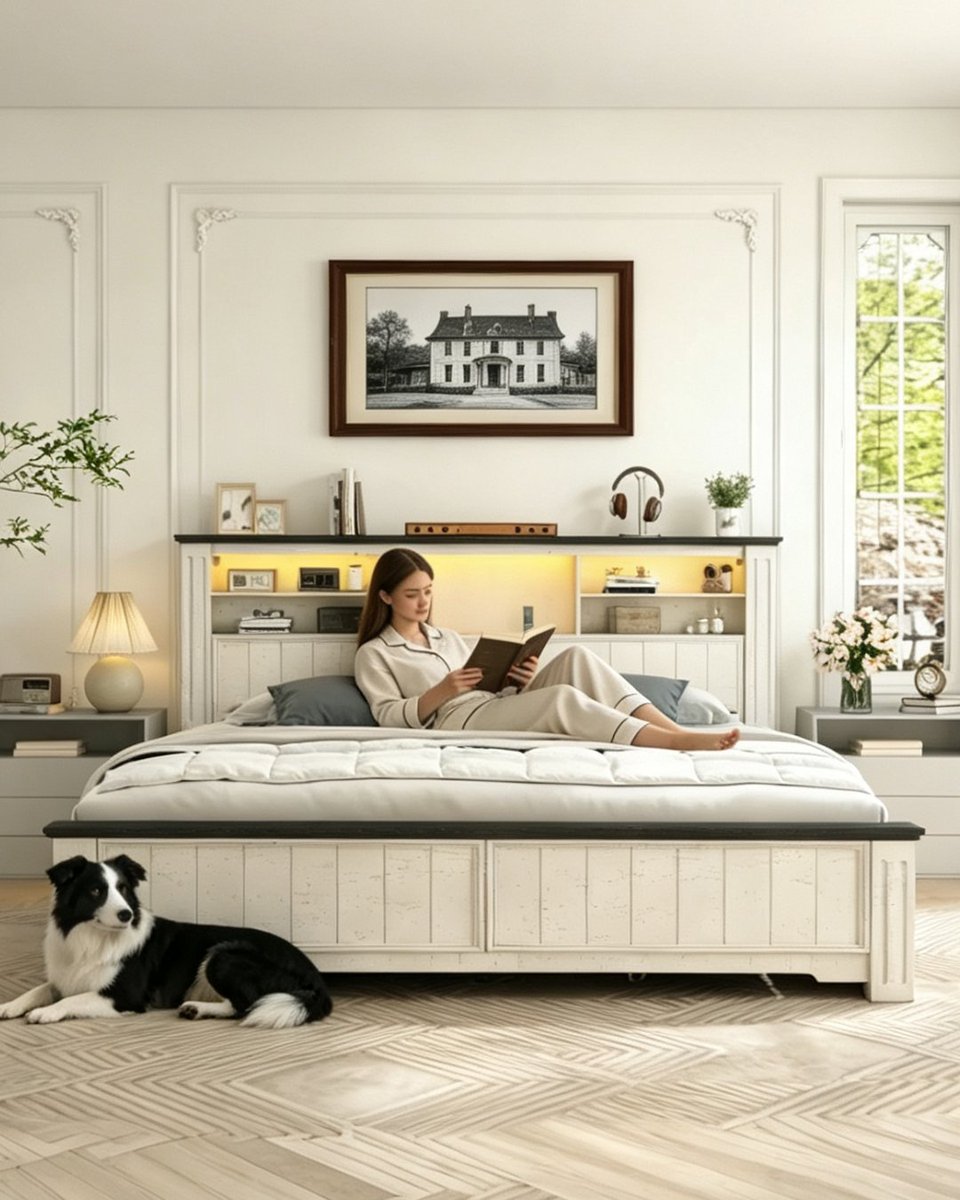 snhomee's tweet photo. Hot Sale 40% OFF! Snhomee's white farmhouse storage bed is now only $339.99, save $226 today!
Shop now๐
https://t.co/huq47sHBh8
#snhomee #bedframe #storagebed #platformbed #FurnitureSale https://t.co/YpzeIiI66d