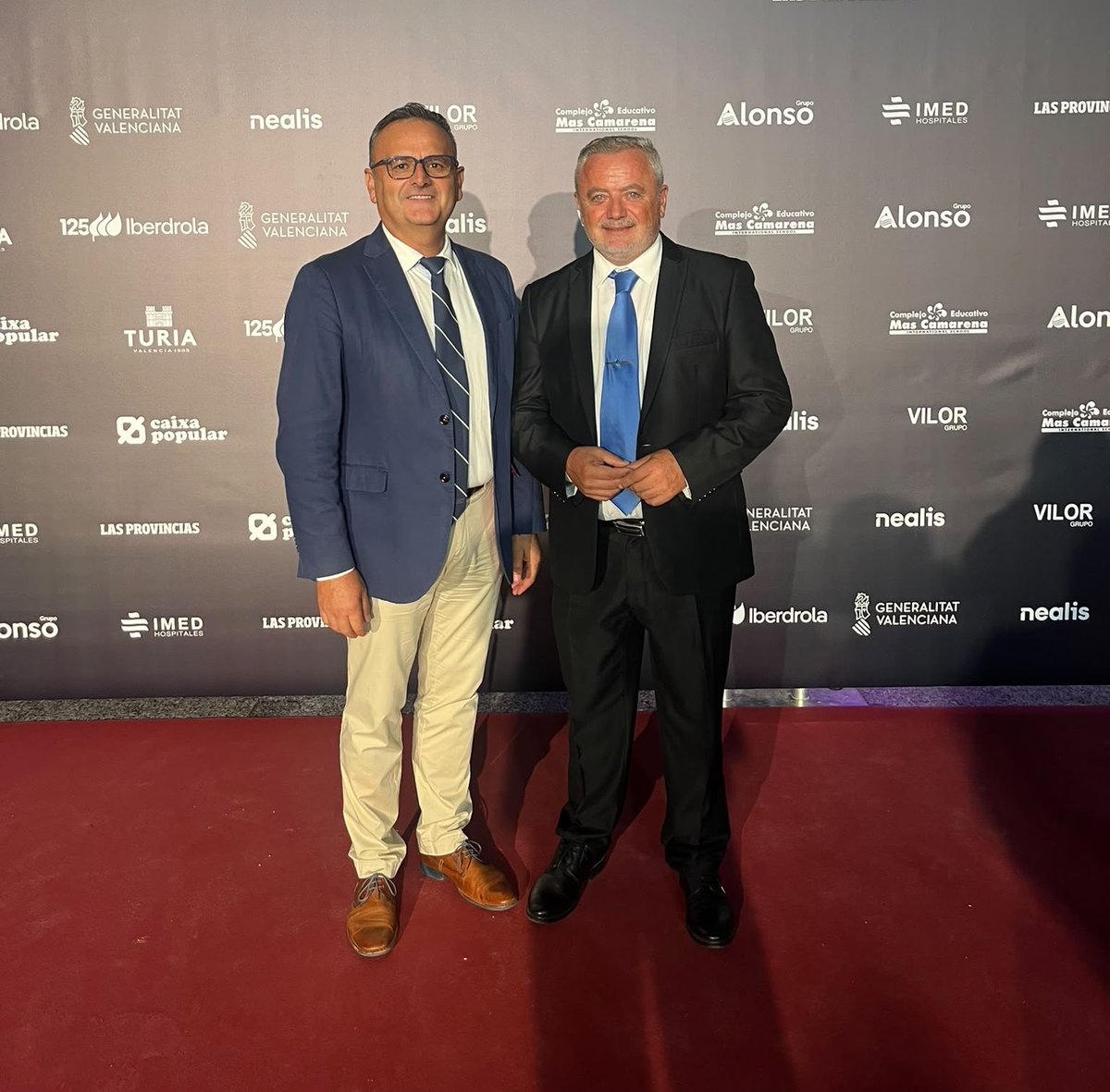 fecoreva's tweet photo. 👏🏻 Asistimos a la gala "Valencianos para el siglo XXI" organizada por Las Provincias.

📍El presidente José A. Soria y Salvador Marín participan en el evento celebrado en Valencia. https://t.co/D3CMKw6DFC