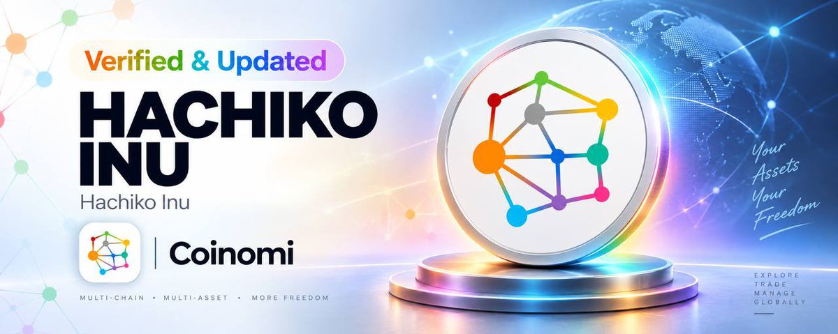 HachikoInuCTO's tweet photo. 🗞️ $HACHIKO is now Verified & Updated on @CoinomiWallet! 🐕

Coinomi is one of crypto’s longest-standing multi-chain wallets, serving the ecosystem since 2014.

Another major wallet where Hachiko is officially recognized and up to date.

More wallets. More accessibility. More Hachiko. 🐕🧡
