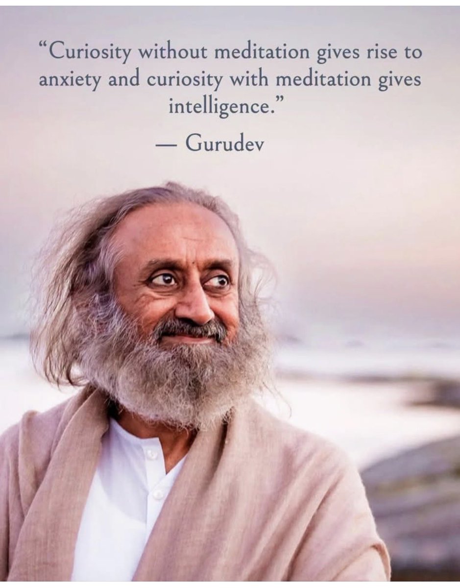 RupGurbani's tweet photo. “ Rasa ingin tahu tanpa meditasi menimbulkan rasa gelisah dan rasa ingin tahu dengan meditasi meningkatkan kecerdasan. “

Gurudev Sri Sri 
Renungan Jumat
Joglo 18-9-26
Meditasi - renungan https://t.co/ODZz801zZG