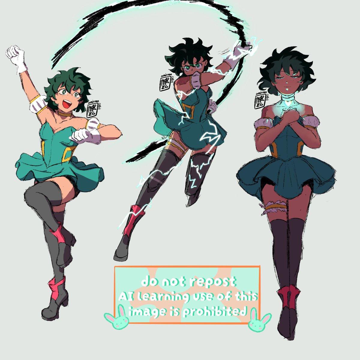omicron_cetii's tweet photo. i do not remember who wanted magical girl deku but i have to imagine it was @yordeku so ig this one's for u girl 💚 #femdeku https://t.co/I3M3gNaWx3