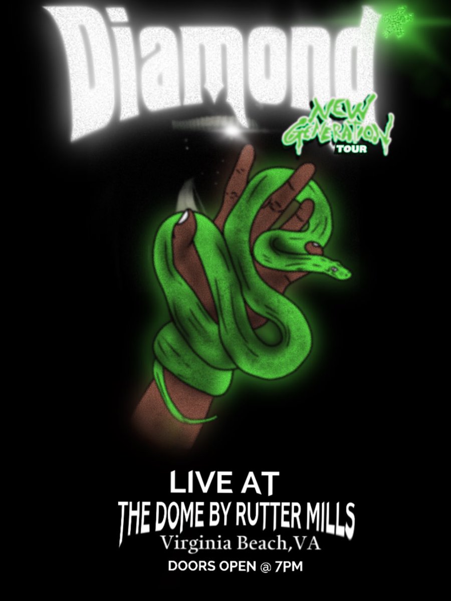 hellphellphellp's tweet photo. Unused Diamond* Virginia Beach tour flyer https://t.co/yHASKyyxzB