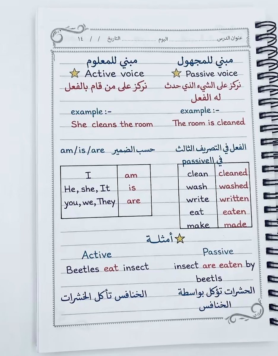 aowd25's tweet photo. مهم باللغة الإنجليزية مبني للمجهول ومبني للمعلوم 💯 https://t.co/80C291gek0